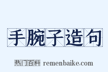 手腕子造句是什么意思的图片